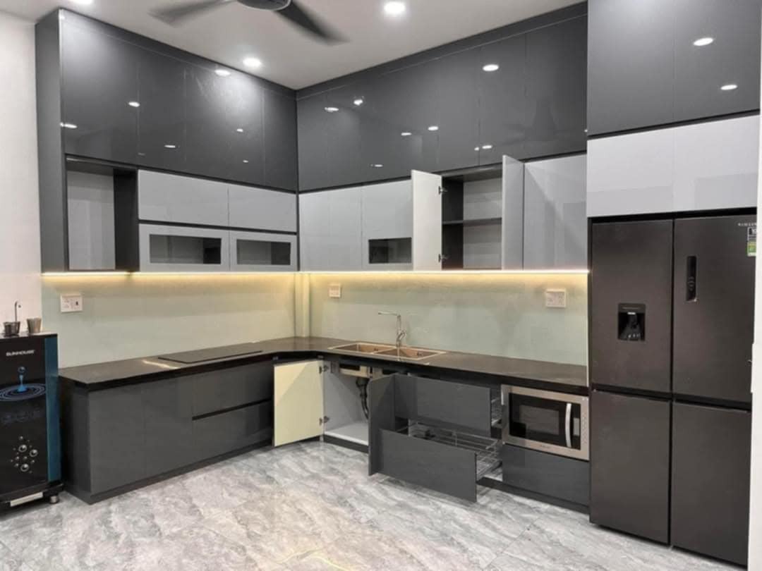 Bếp đá hoa cương đã thi công