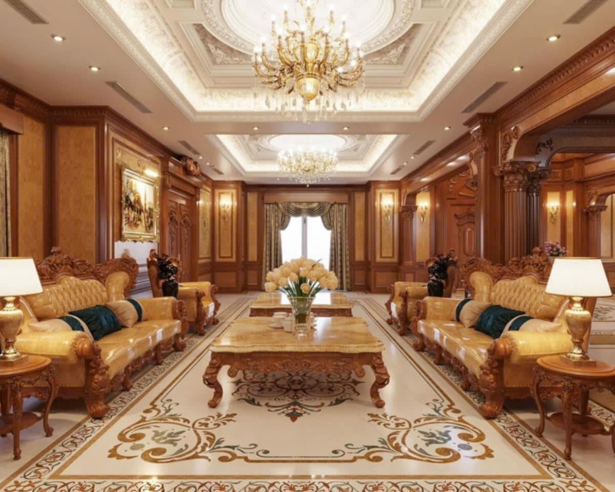 Thi công đá hoa cương cho biệt thự - Đẳng cấp, sang trọng và bền vững.